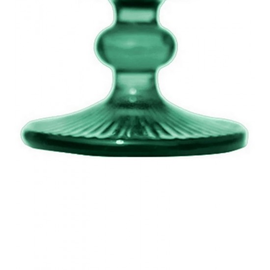 Taça 310ml Para Sobremesa 10,8cm De Altura Cameratta Em Vidro Cor Verde